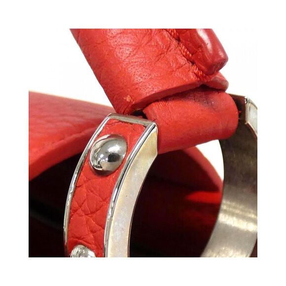 Pre Loved Louis Vuitton Capucines Mini Handbag Calfskin Women Red - Picture 7 of 8